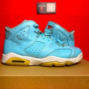 Nike AIR JORDAN 6 Retro Pantone GS 2016 Blue 543390-407 - SIZE 7Y